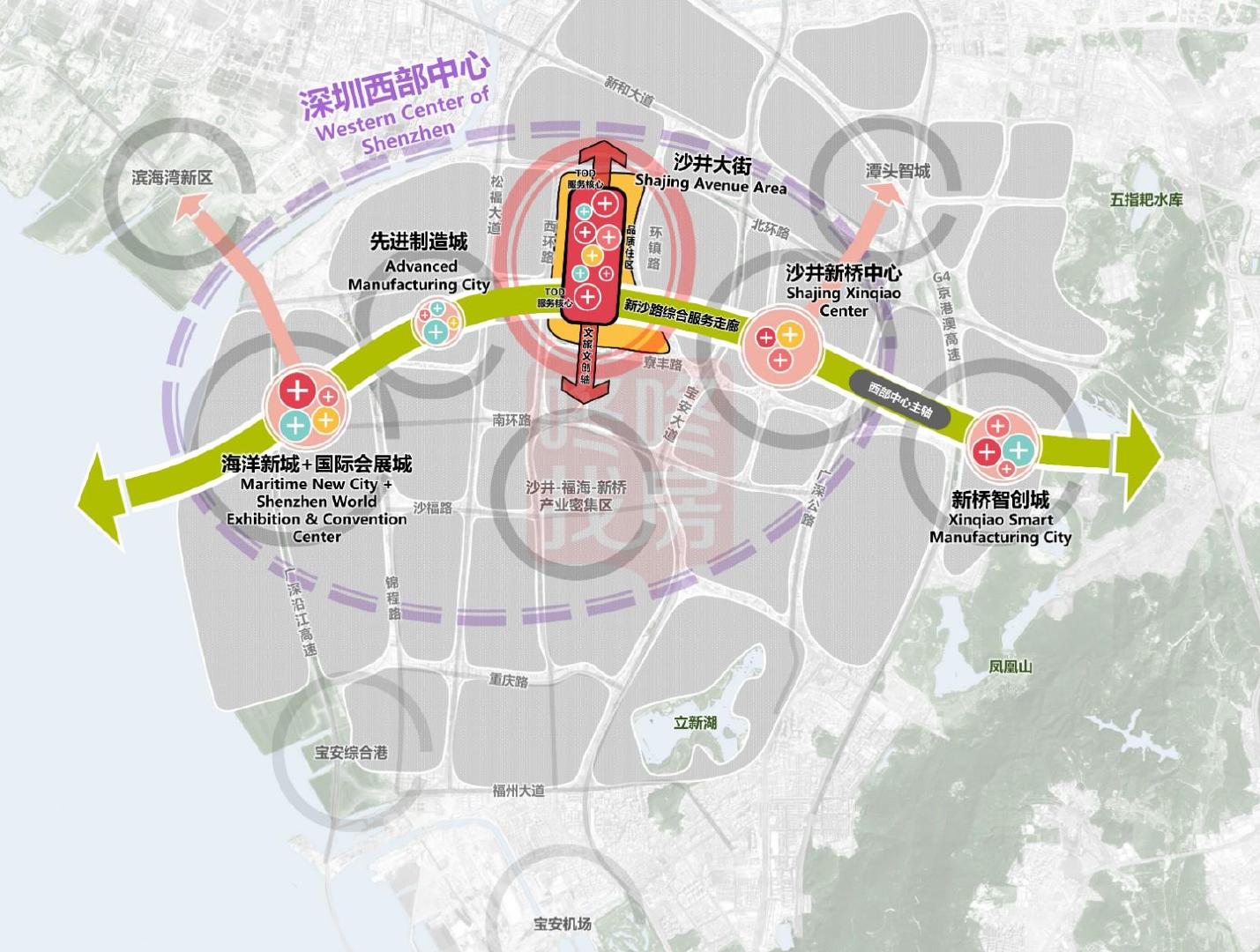 沙井新区规划图揭秘，未来城市的蓝图与发展展望